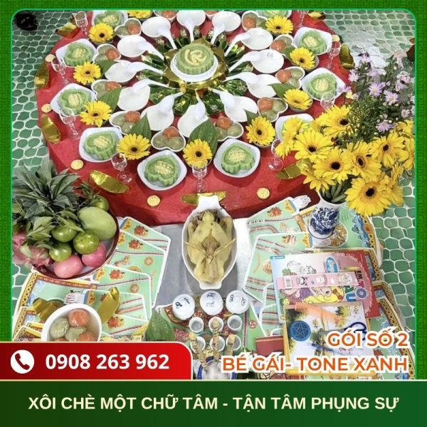 Mâm Cúng Thôi Nôi Bé Gái