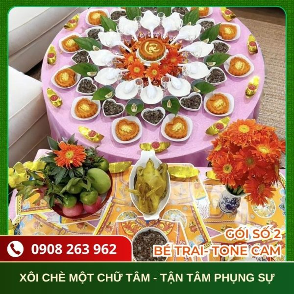 Mâm Cúng Thôi Nôi Bé Trai