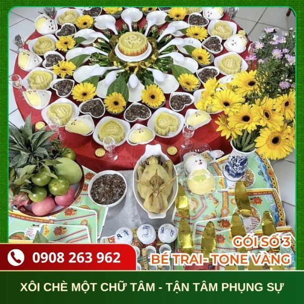 Mâm Cúng Thôi Nôi Bé Trai