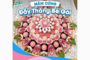 Tổ Chức Mâm Cúng Đầy Tháng Bé Gái Đơn Giản Tại Nhà – Gọn Gàng